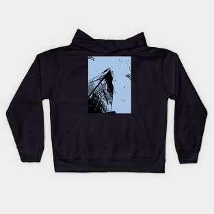 Pop-Art Style Architecture Kids Hoodie